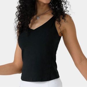 HALARA Cloudful Air Padded V Neck Plain Tank Top